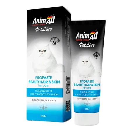 Фітопаста AnimAll VetLine Beauty Hair&Skin для покращення якості шерсті об'ємом 100 г