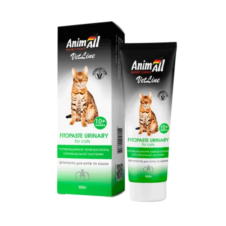 AnimAll VetLine Фітопаста Урінарі для котів, 100 г