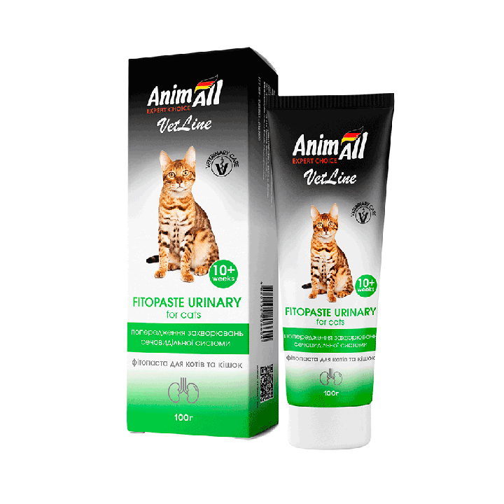 AnimAll VetLine Urinary для котів 100г - купити пасту для сечової системи