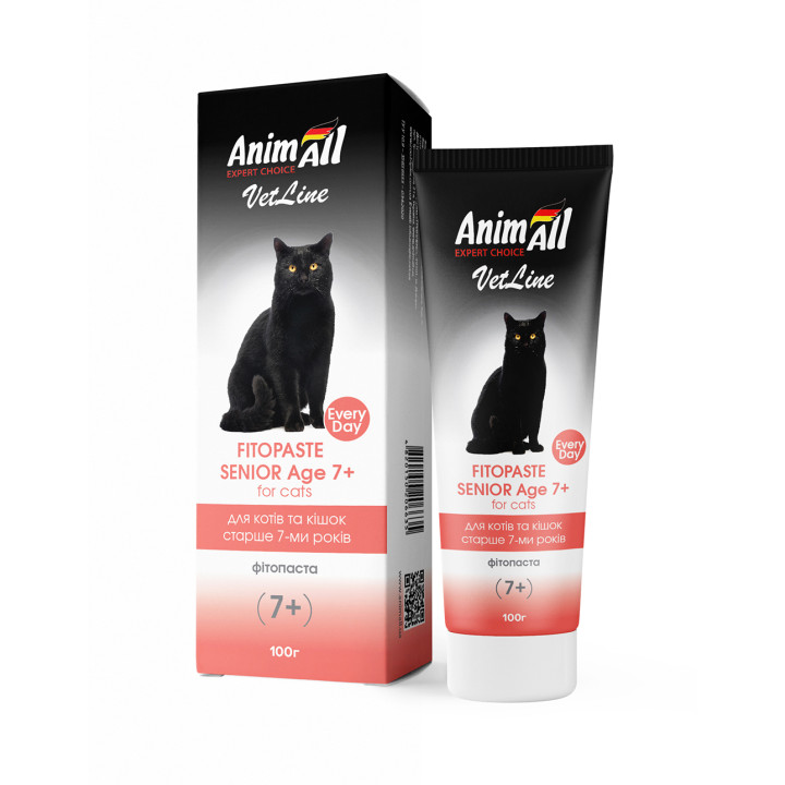 Фітопаста для літніх котів AnimAll VetLine Senior 7+ | 100 г