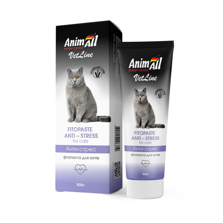 Фітопаста Антистрес для котів AnimAll VetLine 100 г | Купити