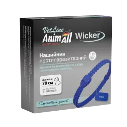 АнімАлл ВетЛайн Вікер - Протипаразитарний нашийник для собак, індіго 70 см