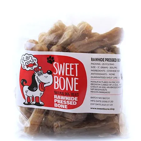 Ласощі Sweet Bone - Пресовані Кості для собак, 25 шт / 500 г