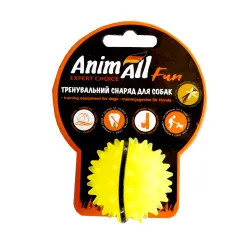 Іграшка AnimAll Fun Каштан м'яч для собак, 5 см, жовта