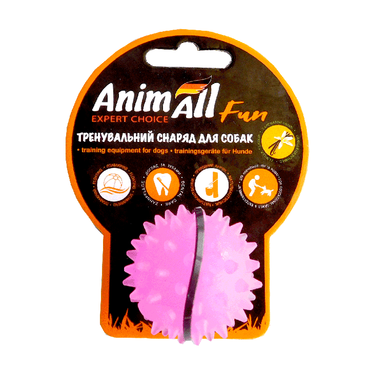 М'яч для собак AnimAll Fun Каштан 5 см - купити іграшку | ZooOpt
