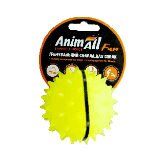 М'яч для собак AnimAll Fun Каштан 7 см | Купити каучукову іграшку
