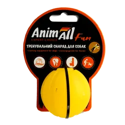 Іграшка AnimAll Fun тренувальний м'яч для собак, 5 см, жовтий