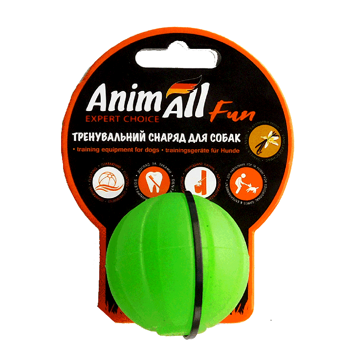 Тренувальний м'яч AnimAll Fun 5см для собак зелений | Ціна