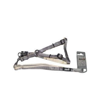 Набір шлея та повідець AnimAll сірий 1.5×33-50 см - купити