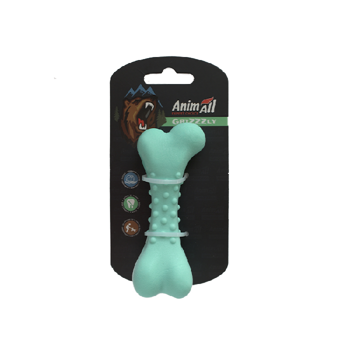 Іграшка-кістка AnimAll GrizZzly для собак зелена 11см | Купити