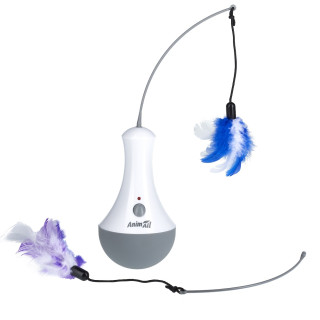 Іграшка-неваляшка AnimAll CrazZzy для котів сіра - купити