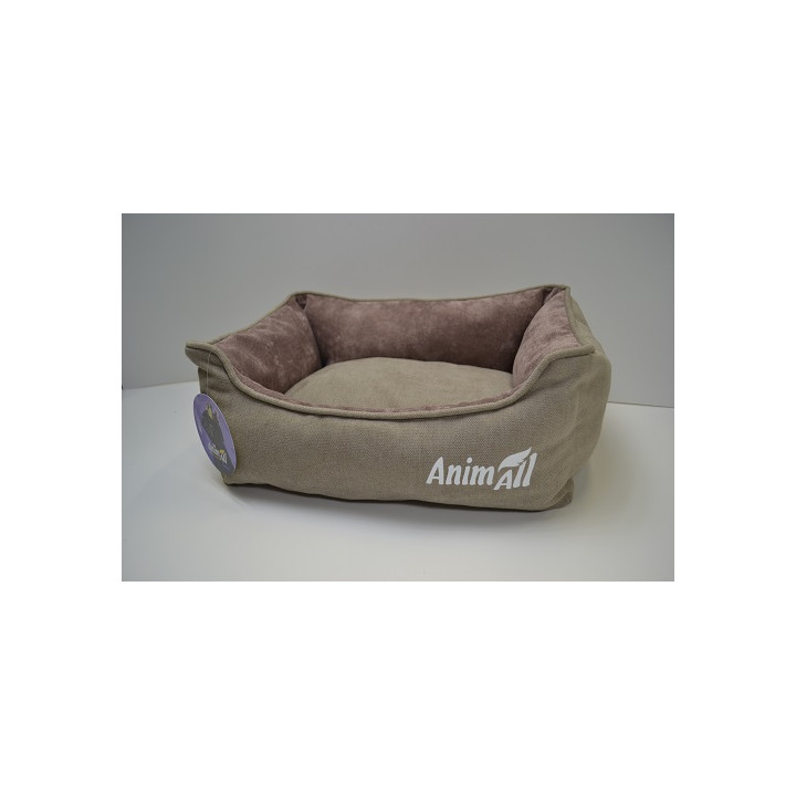 Велюрова лежанка AnimAll Nena S бежева (45х35) | Купити ZooOpt