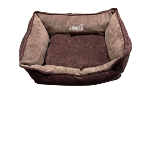 Лежанка AnimAll Nena S Velours (45×35 см) коричнева - купити