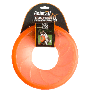 Игрушка АнимАлл Фан Фризби для игр с собакой 22 см, оранжевая
