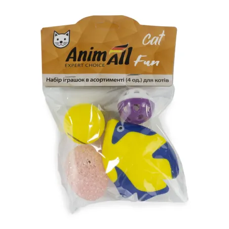 ТМ AnimAll Fun Cat VP056 Набір іграшок для котів - 4 шт.