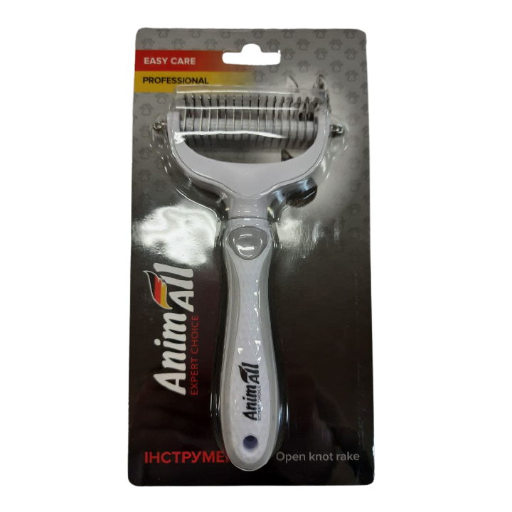 Ковтуноріз AnimAll Groom сірий для котів і собак | ZooOpt