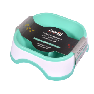 Миска для повільного годування AnimAll 600 мл м'ятна - купити