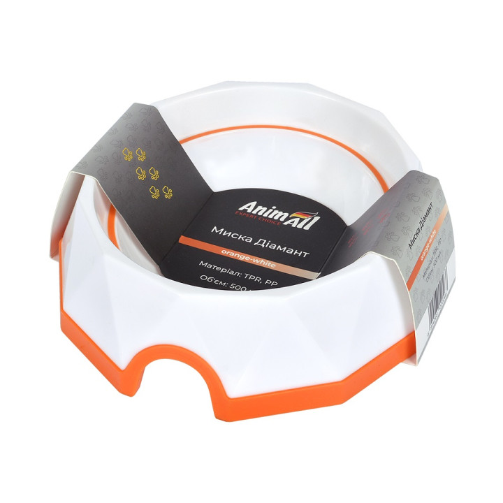 Миска AnimAll Діамант 500 мл для собак | Купити недорого в ZooOpt