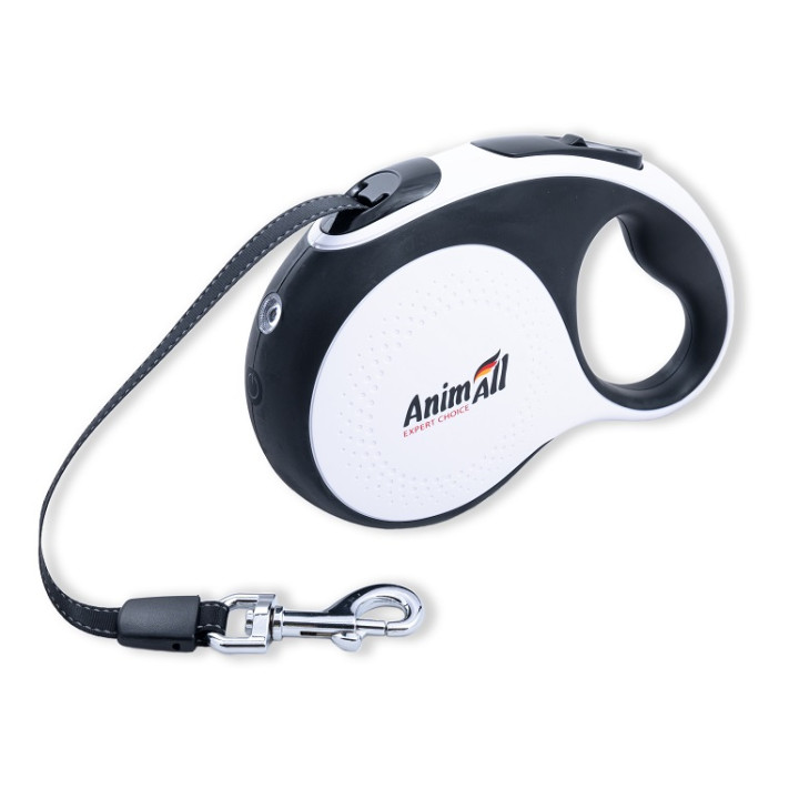 Рулетка AnimAll з LED ліхтариком (M, 5м, 25кг) купити | ZooOpt