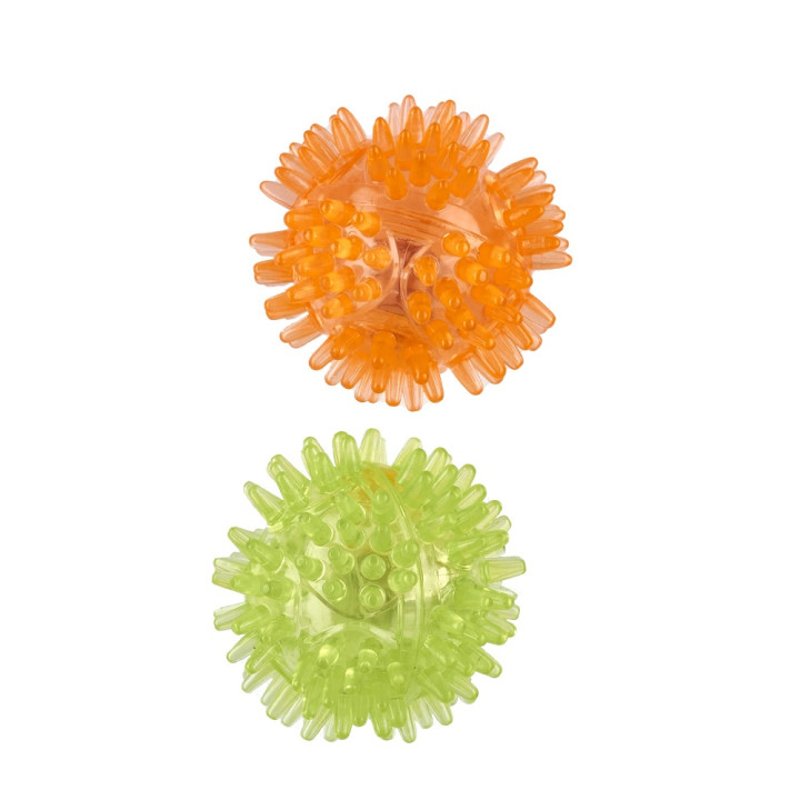 Колючі м'ячики для котів AnimAll CrazZzy з LED, 2 шт | ZooOpt