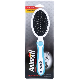 Гребінець-щітка 2 в 1 AnimAll Groom блакитна - купити для грумінгу