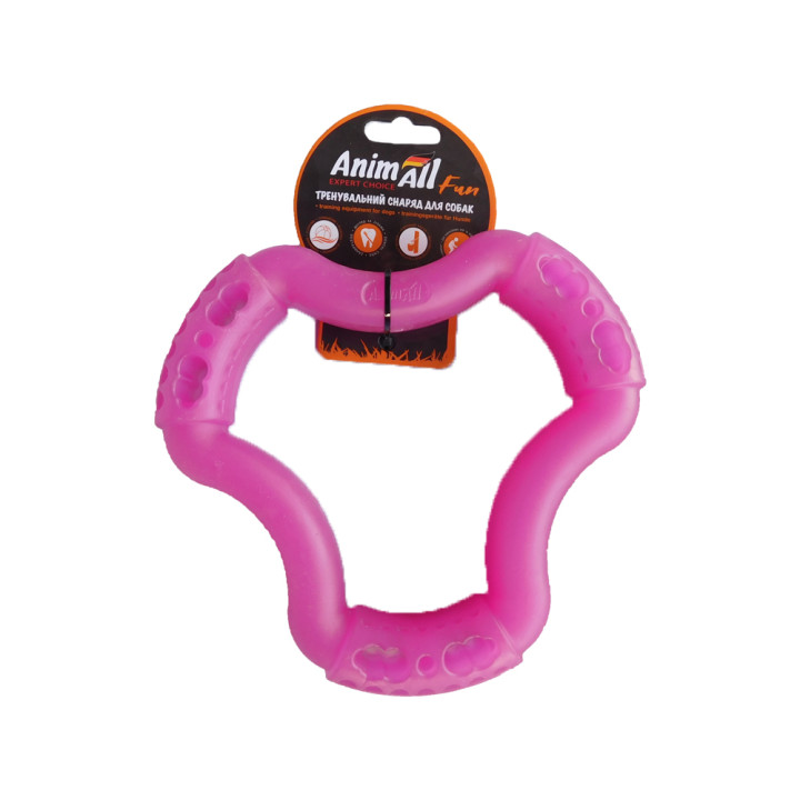 Іграшка AnimAll Fun Кільце 6 сторін 20 см фіолетове | ZooOpt
