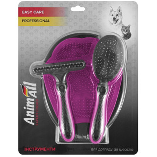 Набор для груминга 3 в 1 AnimAll, розовый