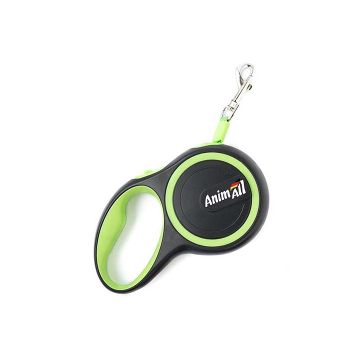 Рулетка поводок AnimAll для собак до 25 кг, салатовий