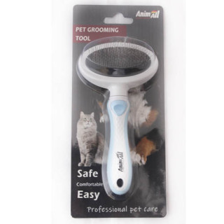 Пуходерка AnimAll Groom S блакитна | Для котів та собак | ZooOpt