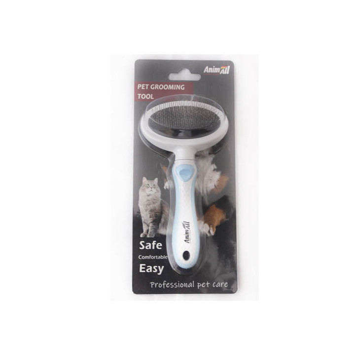 Пуходерка AnimAll Groom S блакитна | Для котів та собак | ZooOpt