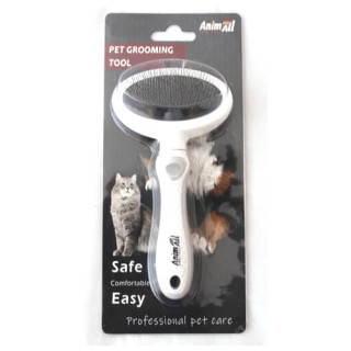 Пуходерка AnimAll Groom для тварин, S, сіра | Купити недорого