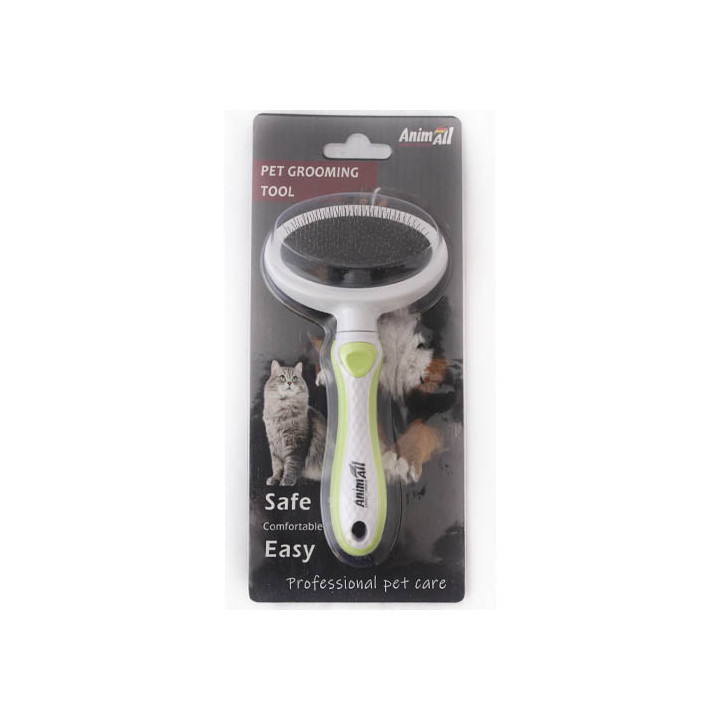 Пуходерка AnimAll Groom S зелена | Для делікатного грумінгу тварин