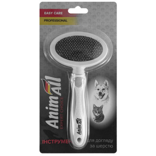 Пуходерка AnimAll Groom для тварин (M, сіра) | Купити | ZooOpt