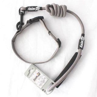 Набір нашийник з повідцем AnimAll (S, сірий) | Для малих порід