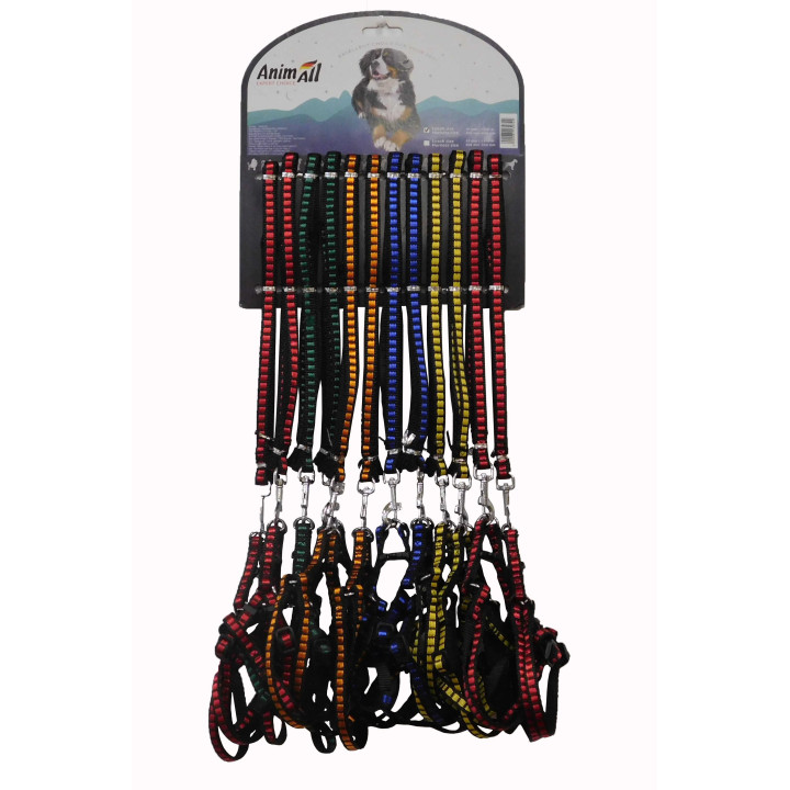 Набір шлея+повідець AnimAll (12 шт) | Оптом в ZooOpt.net