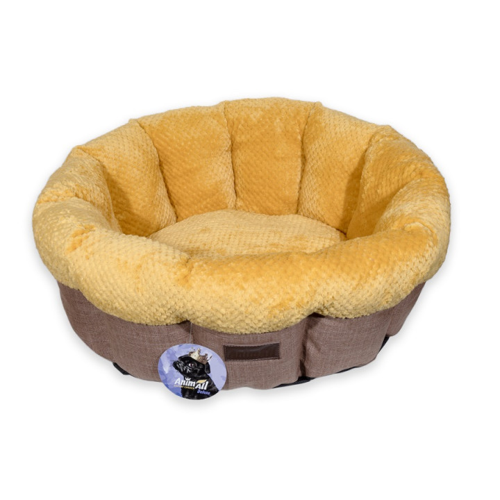 Лежак AnimAll Mary M Жовтий (60х60) для собак та котів