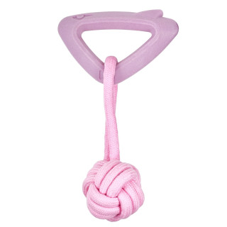 Іграшка для цуценят AnimAll GrizZzly Акула з канатом рожева | Купити