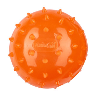 М'яч шипований AnimAll Fun з пищалкою 75 мм помаранчевий | ZooOpt